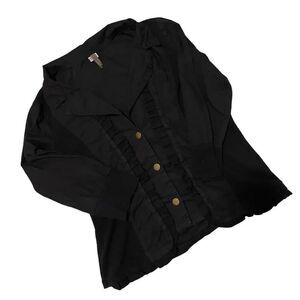 XCII Black Button Up Blouse